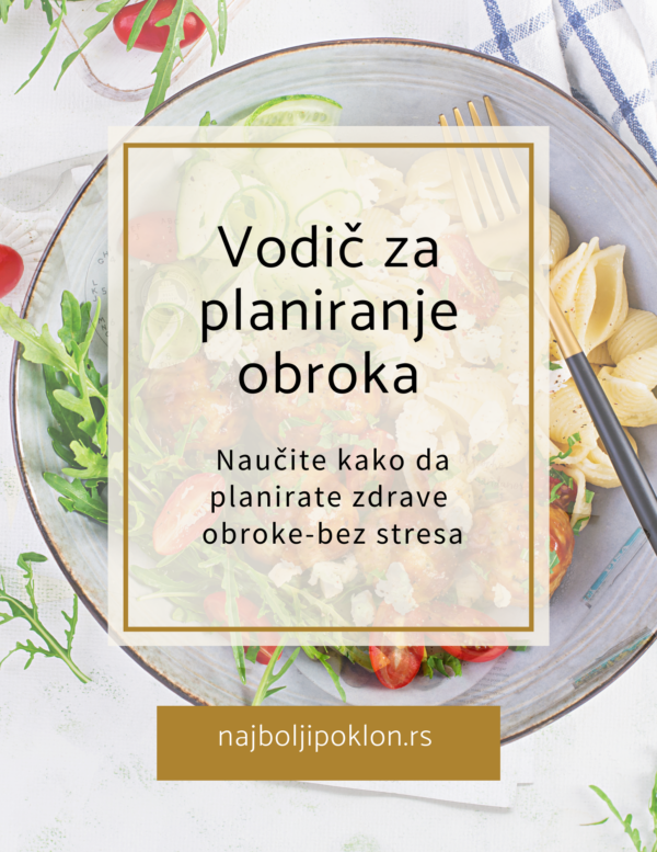 Naslovna stranica ebook-a Vodič za planiranje obroka